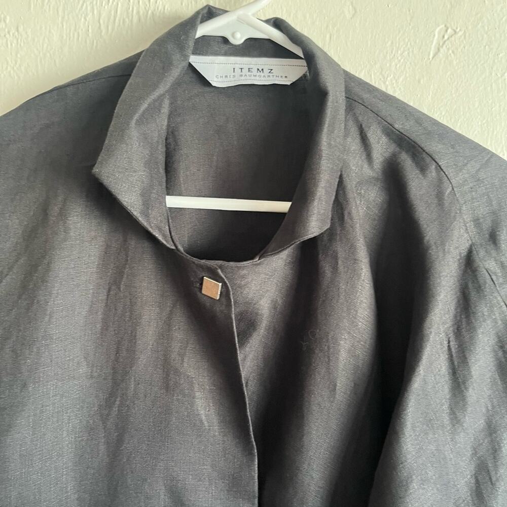 Itemz Linen jacket. One size fits most. New with tags - Picture 2 of 7